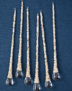 Online Icy Teardrop Ornament Collection Ornaments