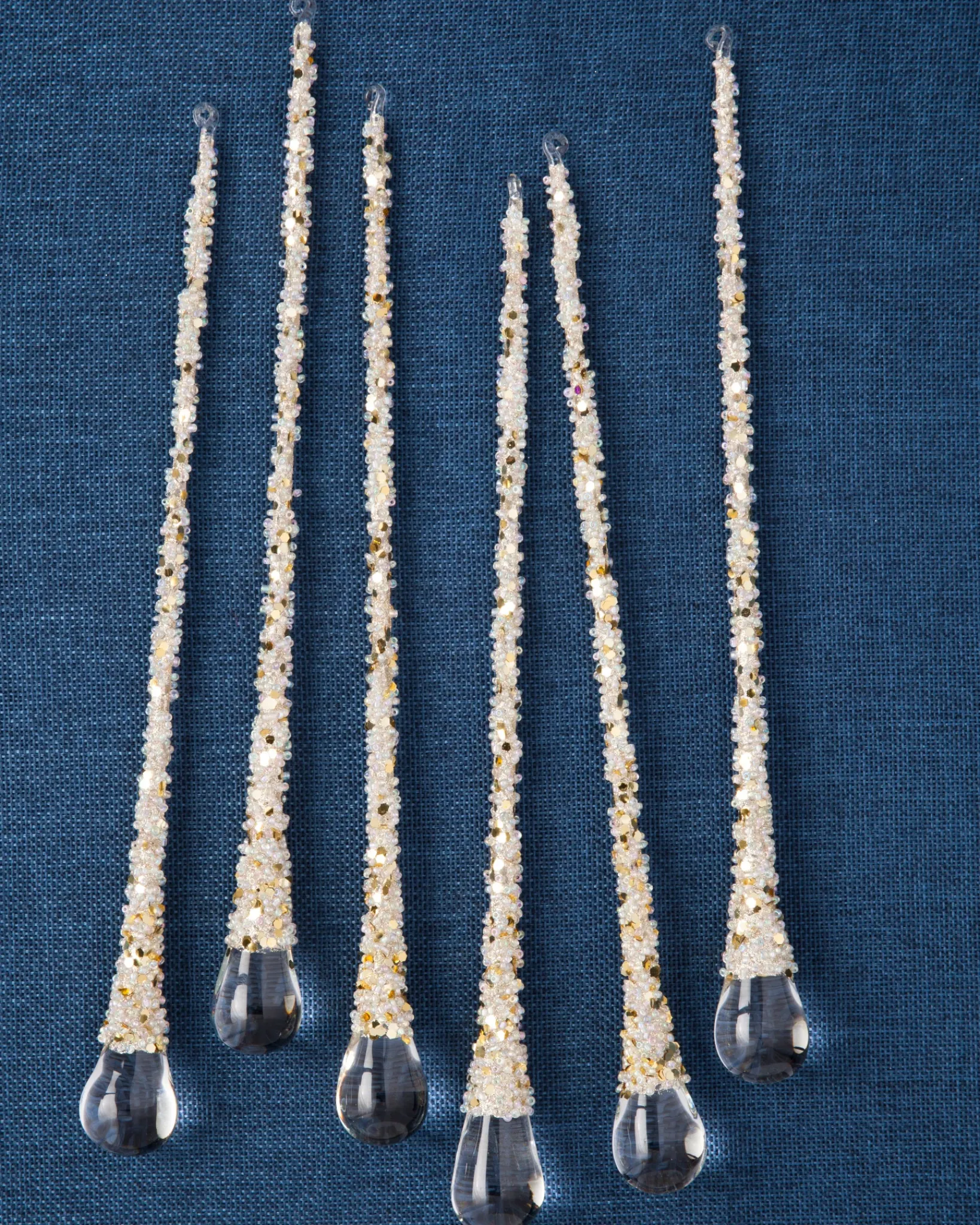 Online Icy Teardrop Ornament Collection Ornaments