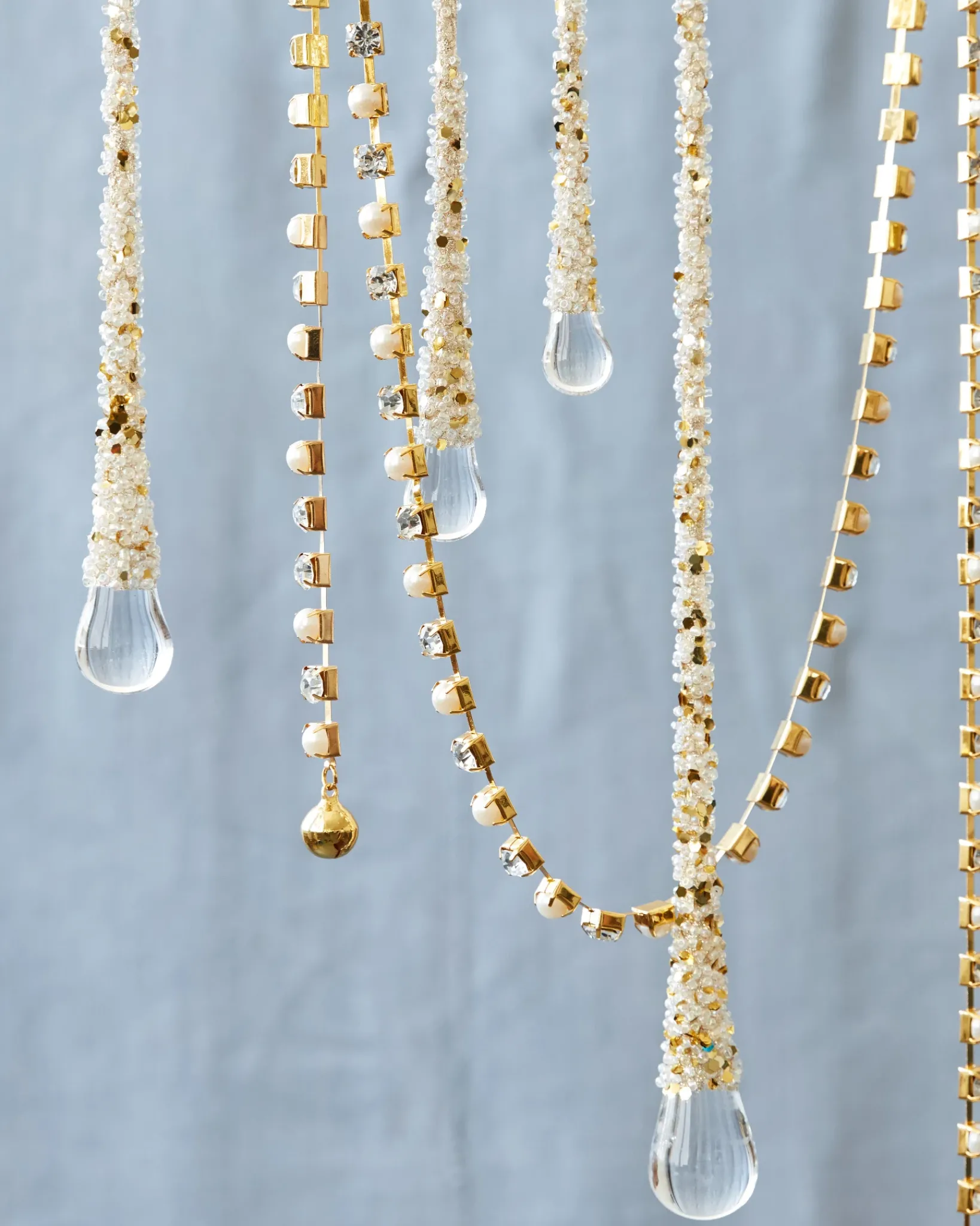 Online Icy Teardrop Ornament Collection Ornaments