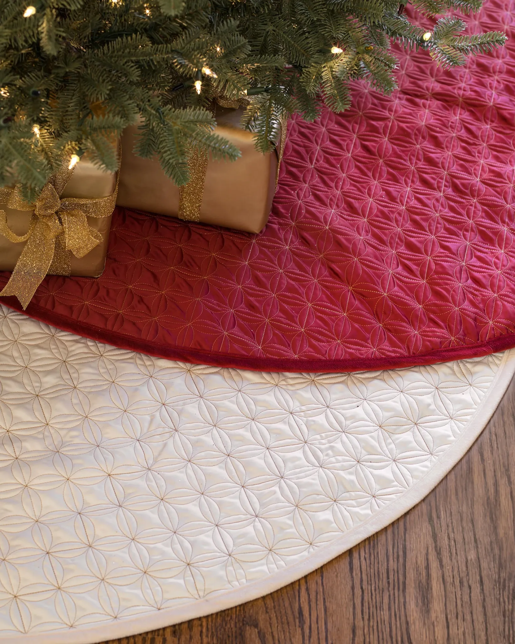 Outlet Lancaster Quilted Tree Skirts Skirts & Collars|Personalized Christmas Décor
