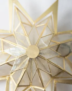 Online Lit Capiz Bethlehem Star Tree Toppers Toppers