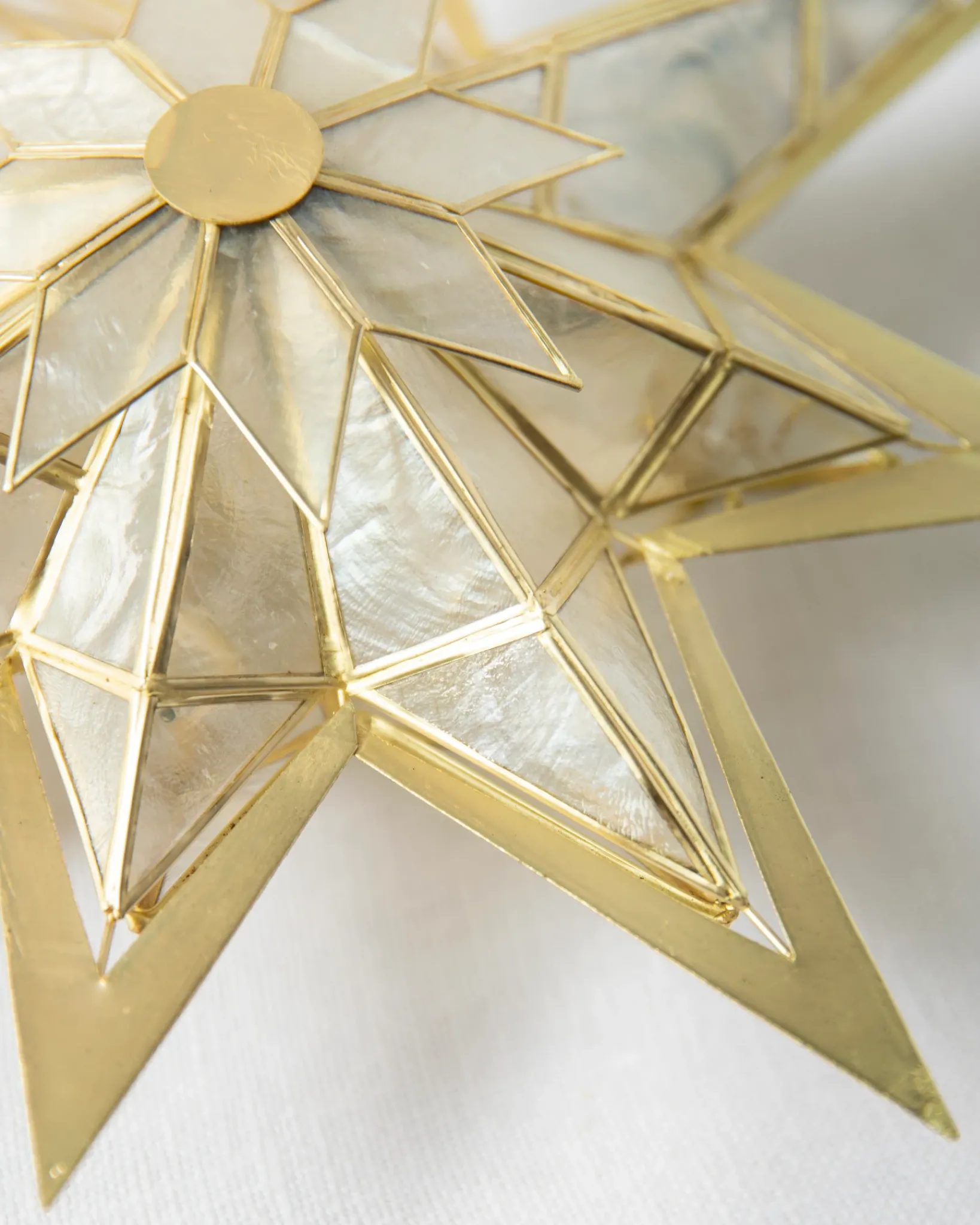 Online Lit Capiz Bethlehem Star Tree Toppers Toppers