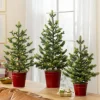 Sale Lit Countryside Tabletop Tree Sets Tabletop & Accent Trees