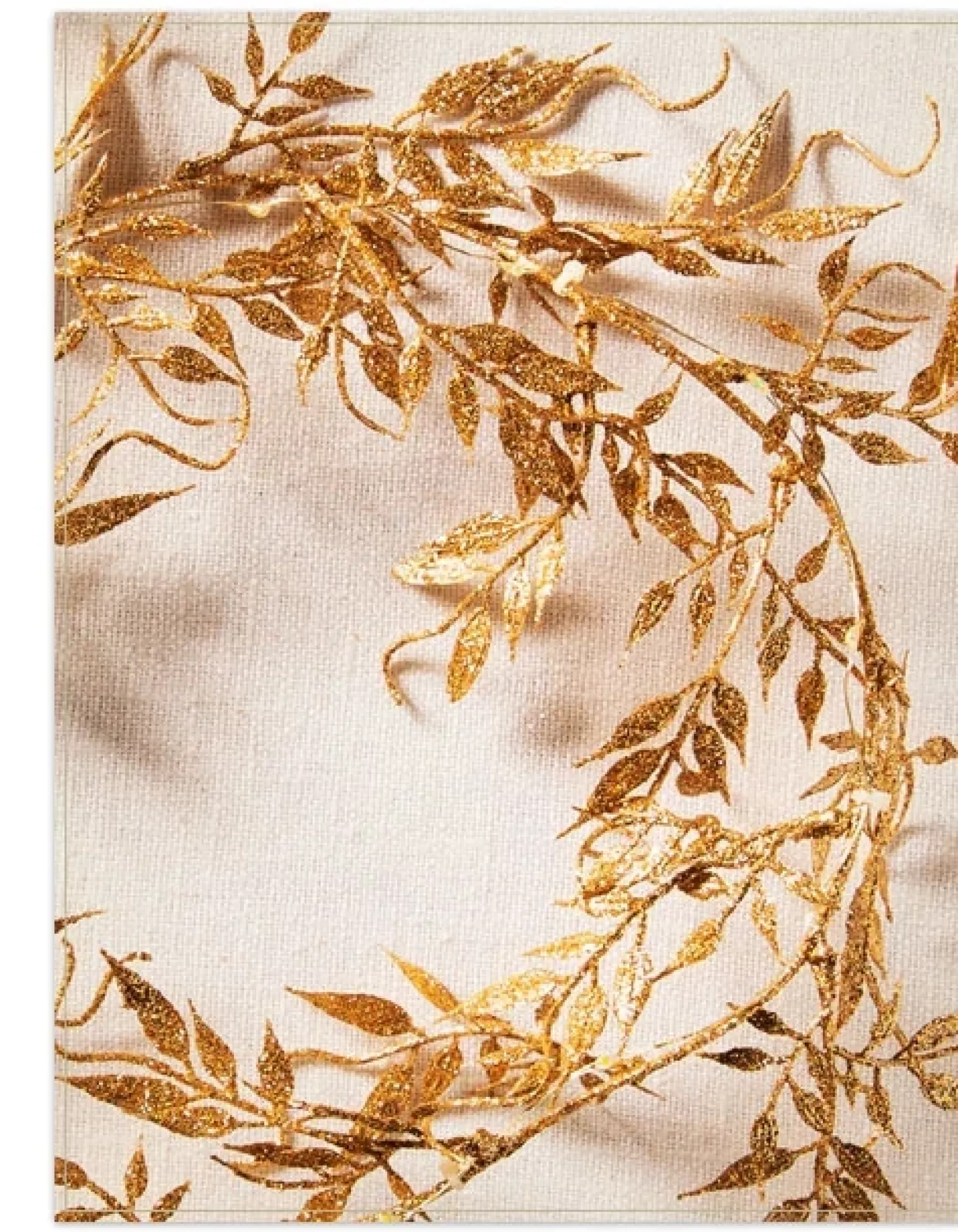 Clearance Lit Glitter Leaf Christmas Tree Garlands Garlands