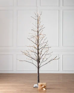 New Lit Snowy Branch LED Trees Tabletop & Accent Trees
