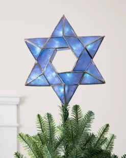 Online Lit Star Of David Tree Toppers Toppers