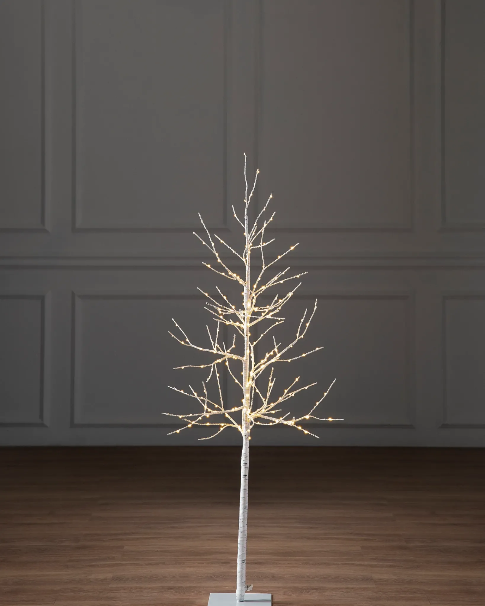New Lit Winter Birch LED Trees Tabletop & Accent Trees