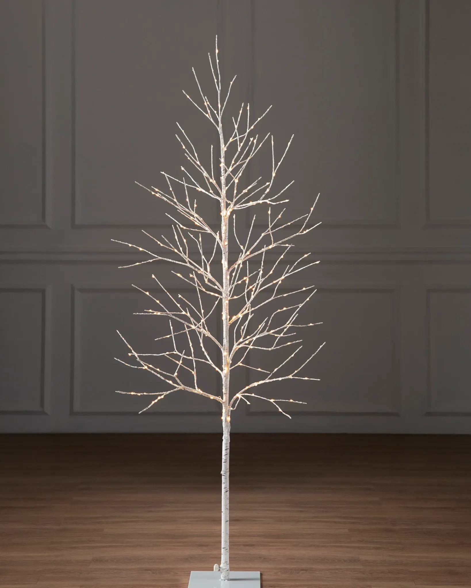 New Lit Winter Birch LED Trees Tabletop & Accent Trees