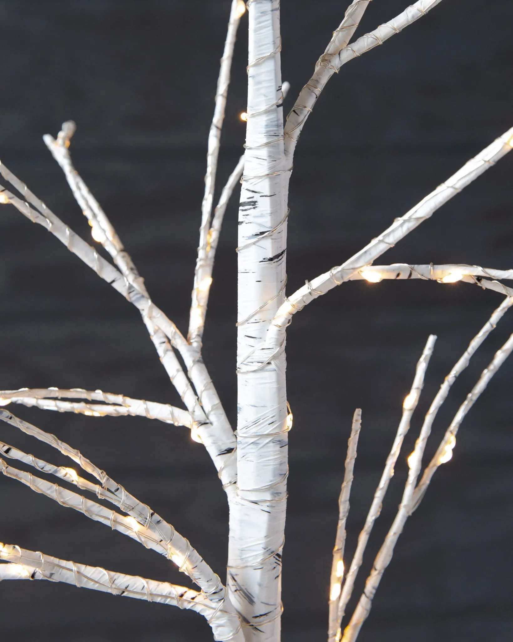 New Lit Winter Birch LED Trees Tabletop & Accent Trees