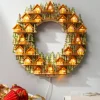 Outlet Lit Wooden Advent Wreaths Decorative Accents|Advent Calendars