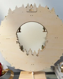 Outlet Lit Wooden Advent Wreaths Decorative Accents|Advent Calendars