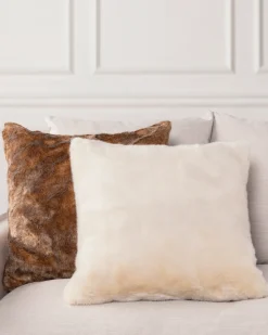 Best Lodge Faux Fur Pillow Covers Pillows & Throws