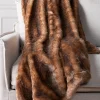 Clearance Lodge Faux Fur Throws Pillows & Throws|Gifts For Christmas