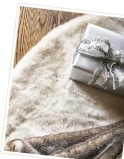 New Lodge Faux Fur Tree Skirts Skirts & Collars