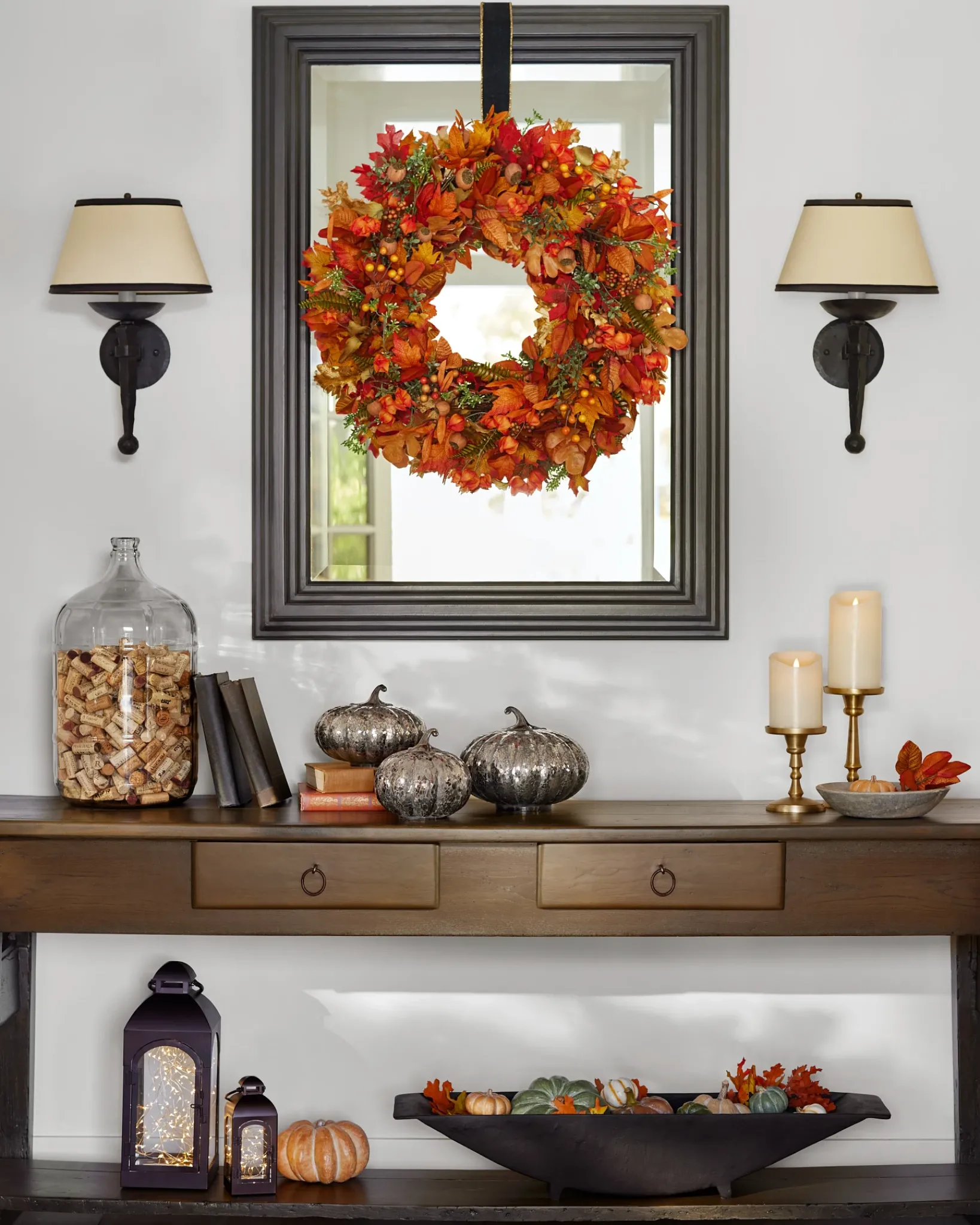 Best Maple Leaf & Japanese Lantern Foliage Wreaths