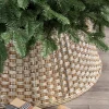 Metallic Basketweave Christmas Tree Collars Skirts & Collars