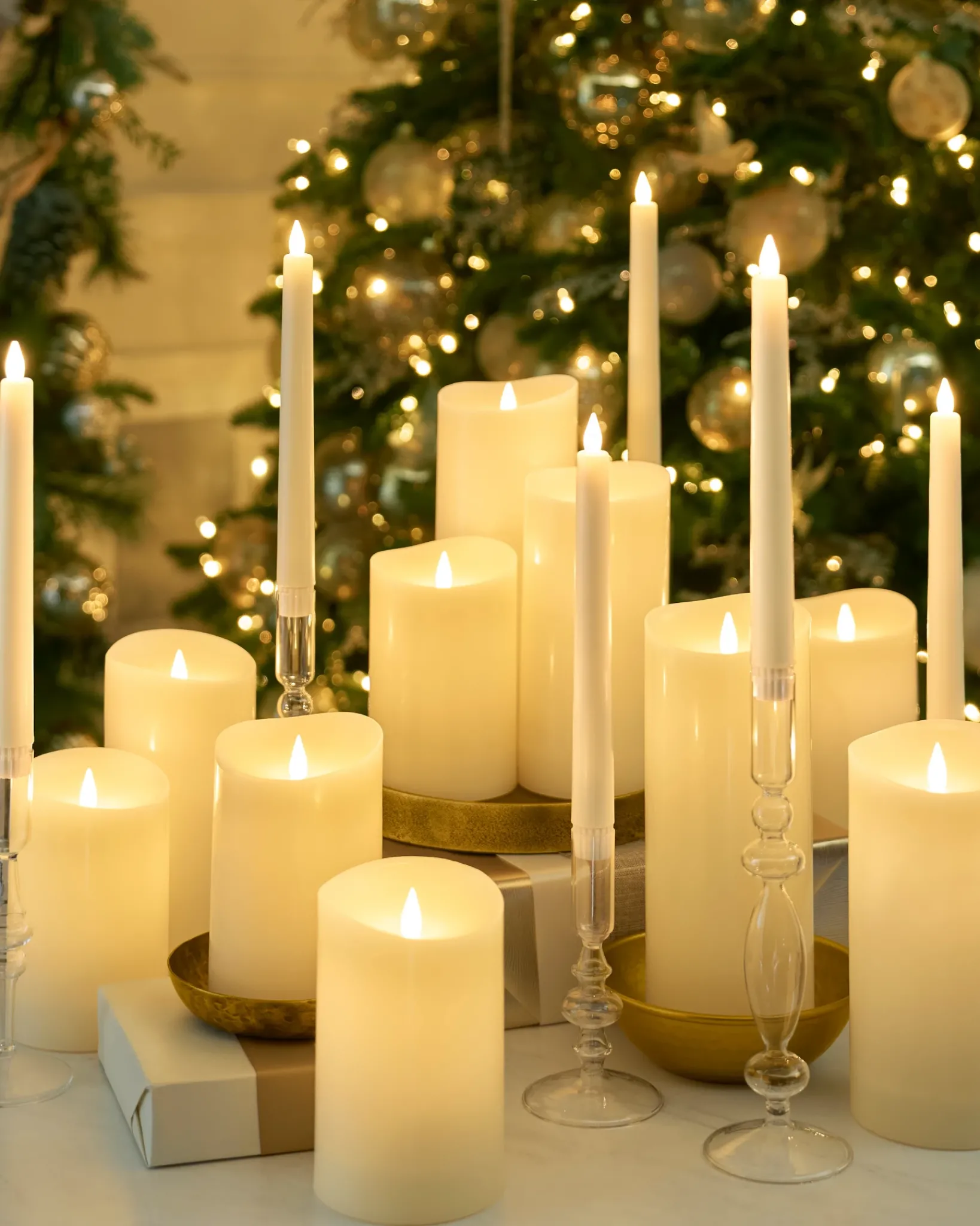 Online Miracle Flame Premium 3D LED Wax Pillar Candles Candles & Scents