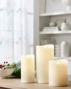 Online Miracle Flame Premium 3D LED Wax Pillar Candles Candles & Scents