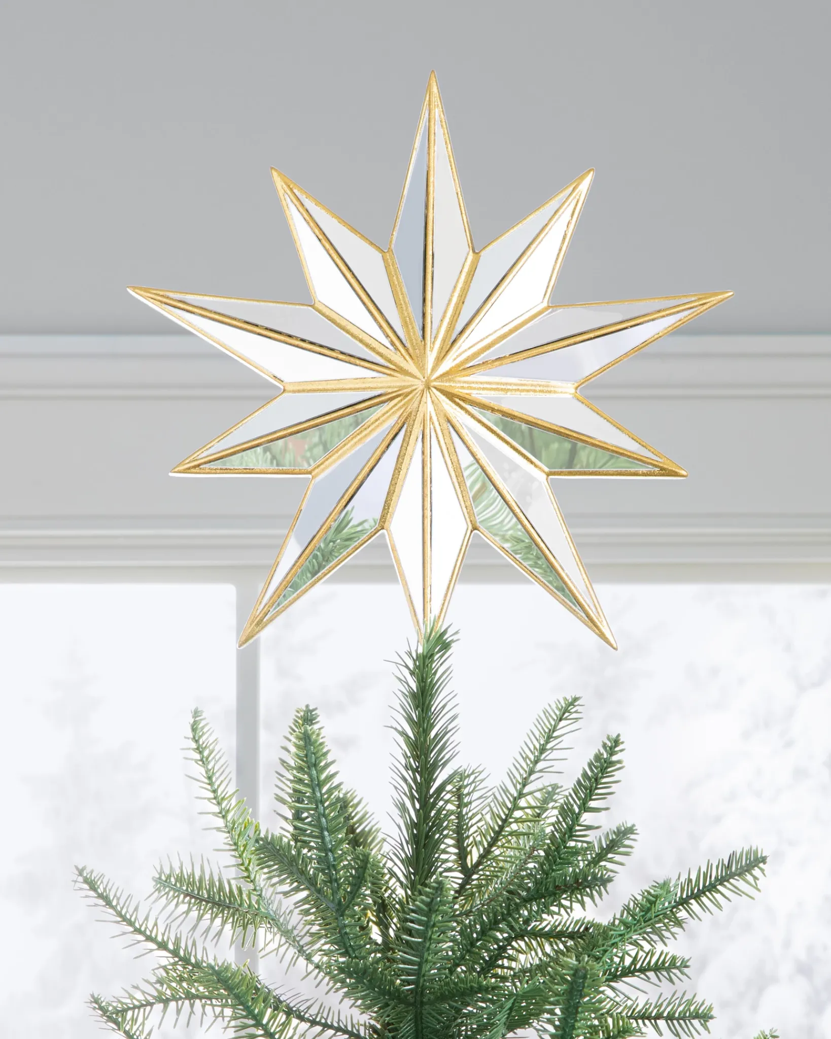 Online Mirror Double-Sided Christmas Tree Toppers Toppers