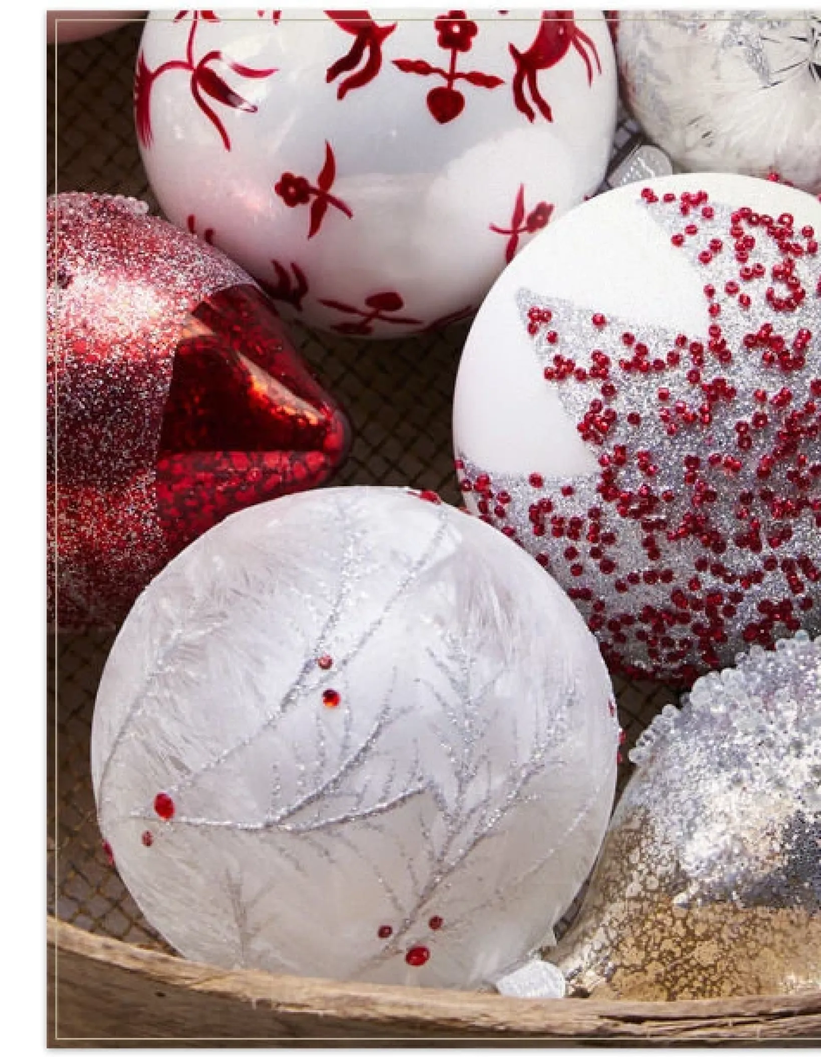 Outlet Nordic Frost Ornament Collection Ornaments
