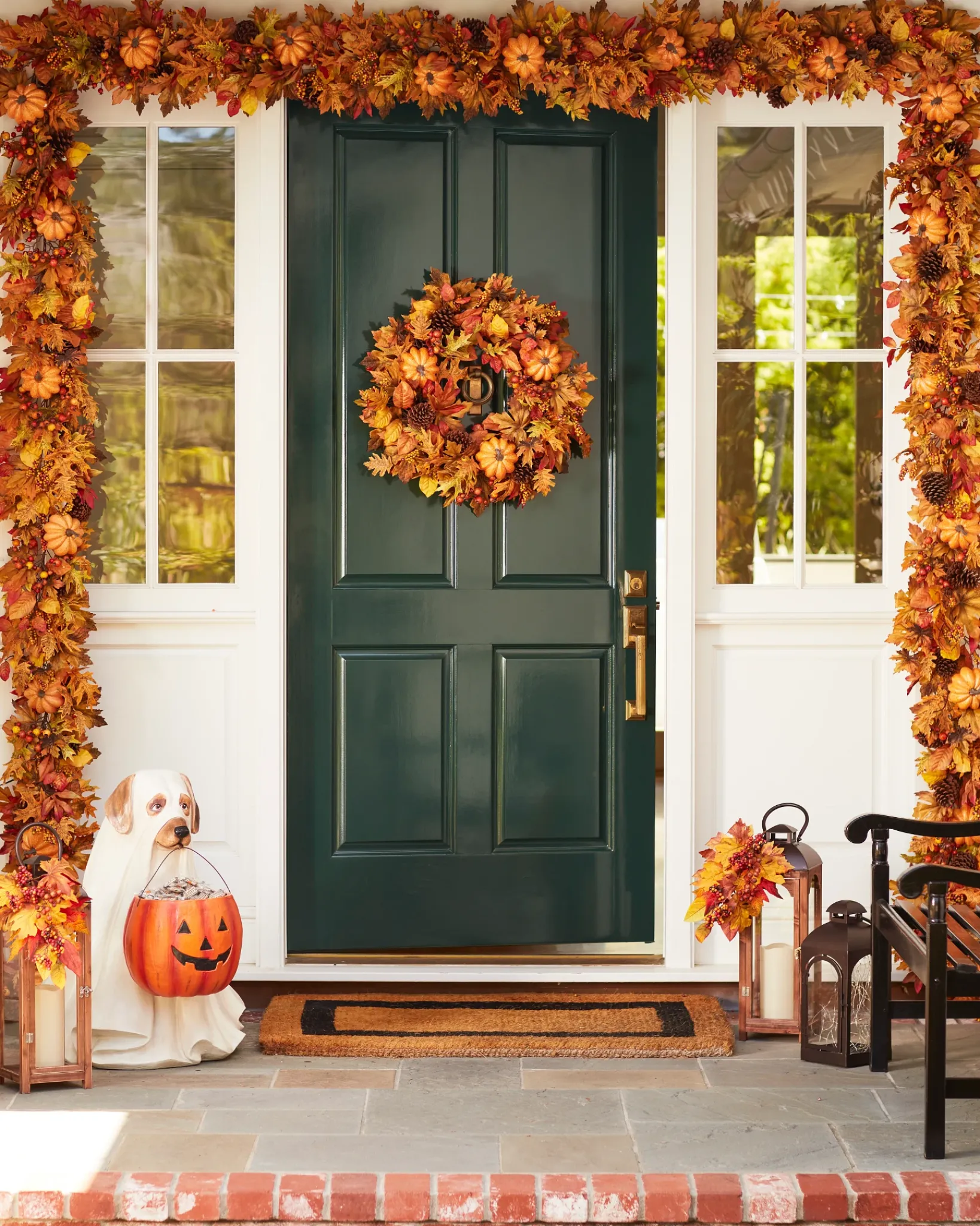 Outlet Outdoor Autumn Traditions Foliage Wreaths|Outdoor Safe