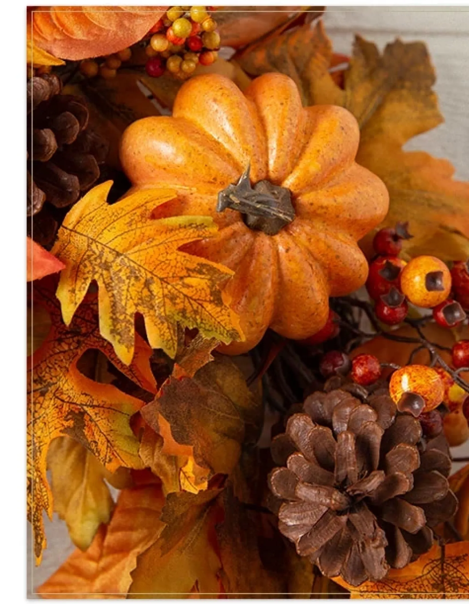 Outlet Outdoor Autumn Traditions Foliage Wreaths|Outdoor Safe
