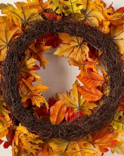 Outlet Outdoor Autumn Traditions Foliage Wreaths|Outdoor Safe