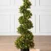 Clearance Outdoor Boxwood Artificial Christmas Topiaries Outdoor Safe|Topiaries & Potted Flowers