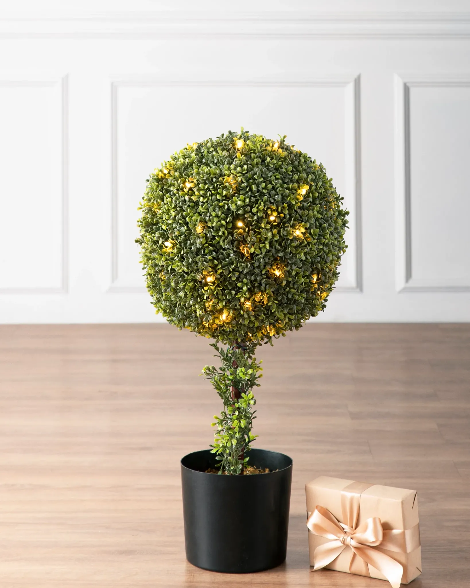 Clearance Outdoor Boxwood Artificial Christmas Topiaries Outdoor Safe|Topiaries & Potted Flowers