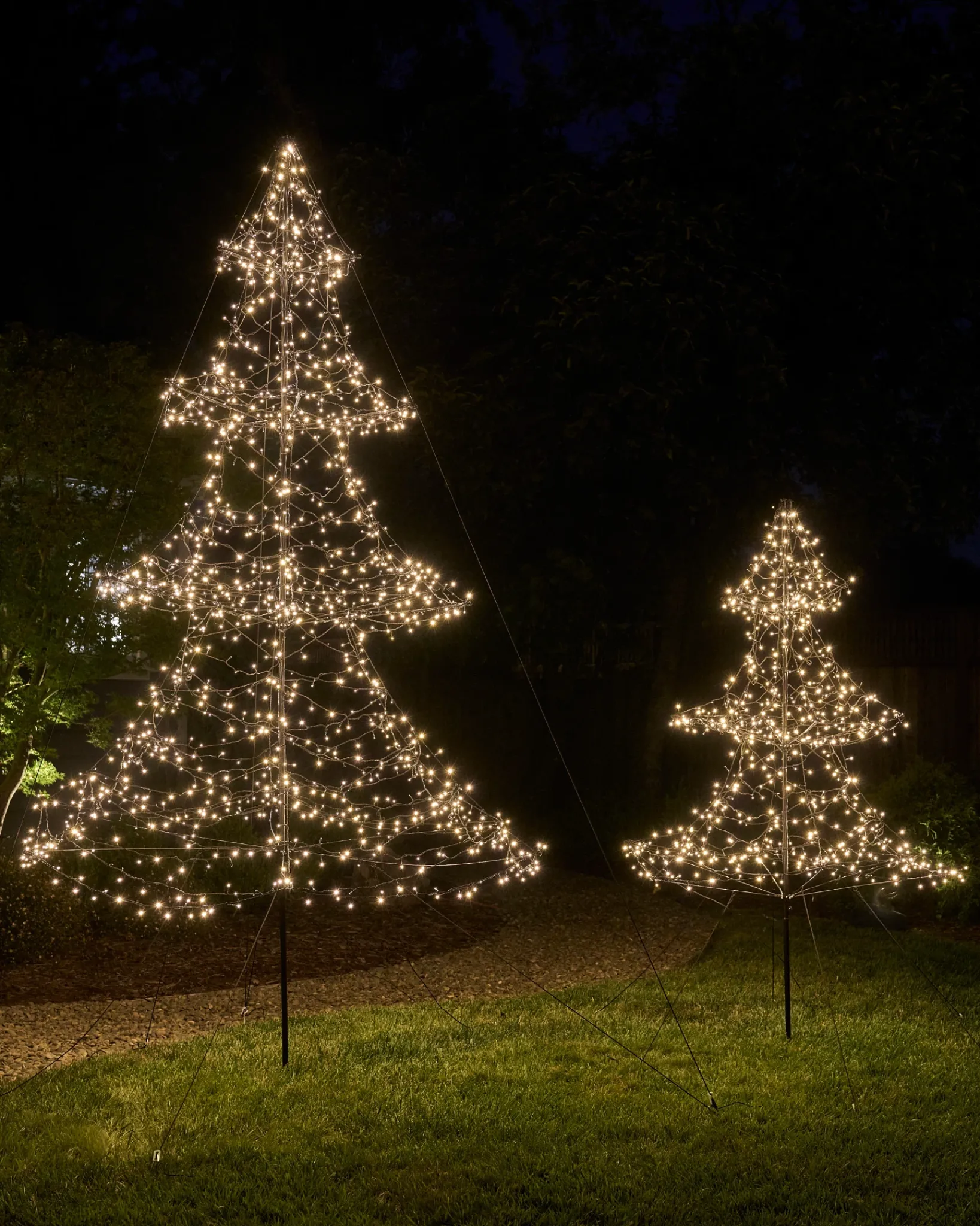 Online Outdoor Cluster LED Light Trees Yard Decorations