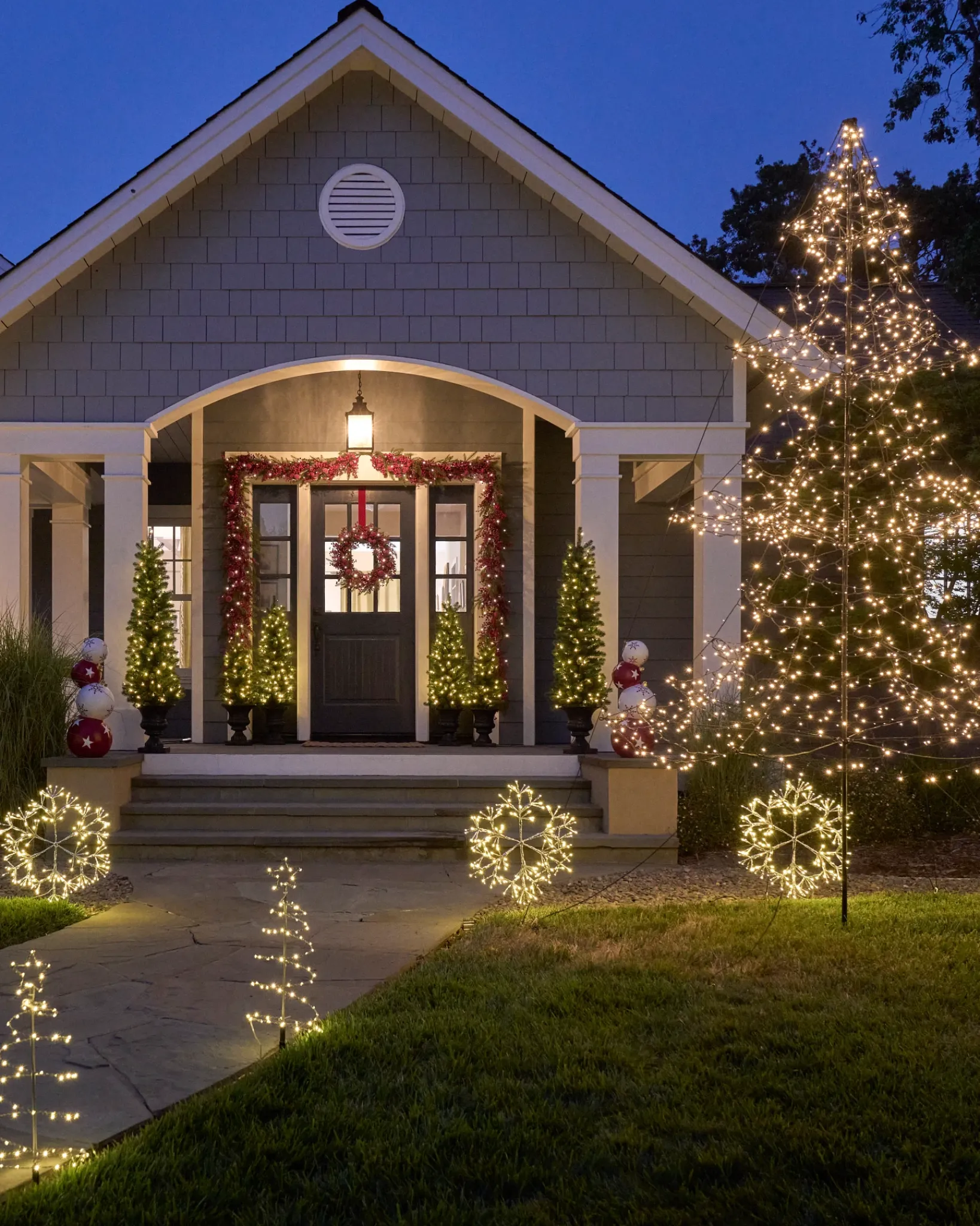Online Outdoor Cluster LED Light Trees Yard Decorations