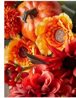 Outlet Outdoor Dahlia Festival Foliage Wreaths|Outdoor Safe