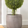Best Outdoor Fluted Planters Topiaries & Potted Flowers