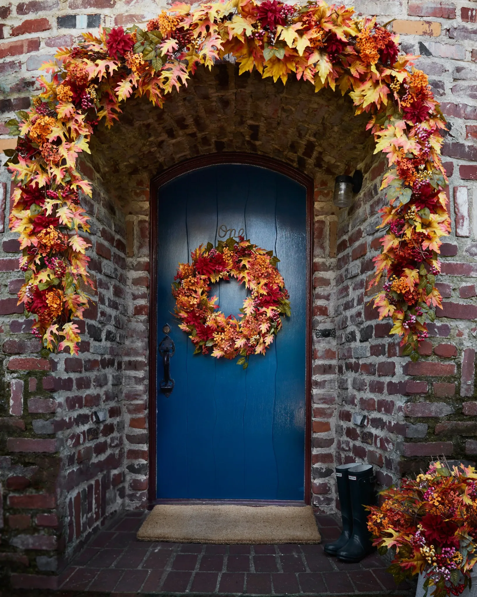 Sale Outdoor Harvest Bloom Foliage Wreaths|Outdoor Safe