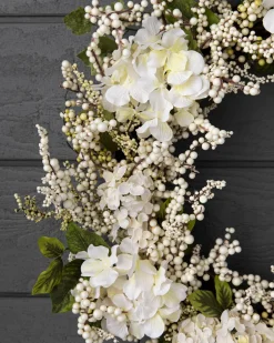 Discount Outdoor Hydrangea Berry Foliage Wreaths