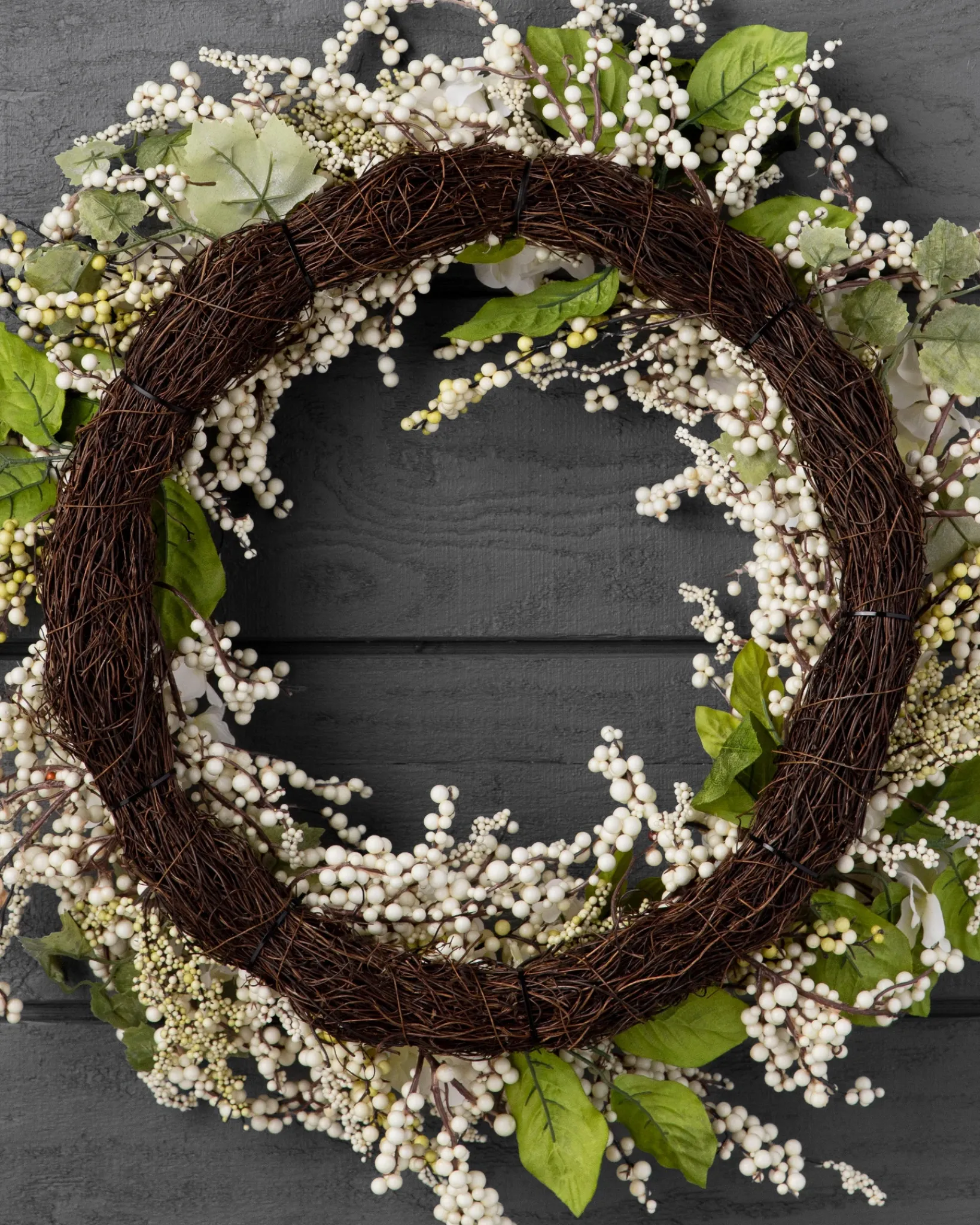 Discount Outdoor Hydrangea Berry Foliage Wreaths