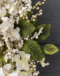 Discount Outdoor Hydrangea Berry Foliage Wreaths