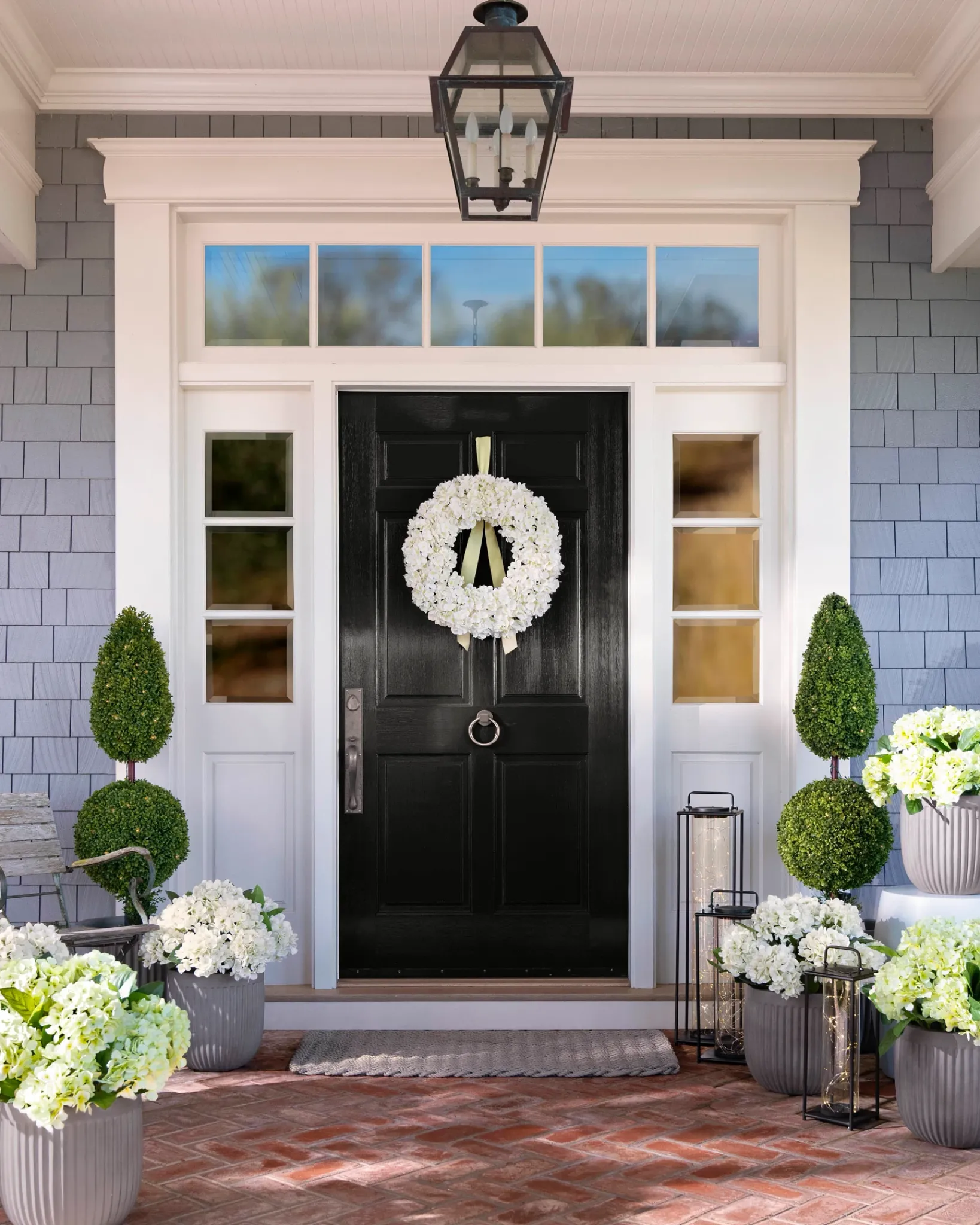 Best Outdoor Hydrangea Harmony Foliage Wreaths|Outdoor Décor