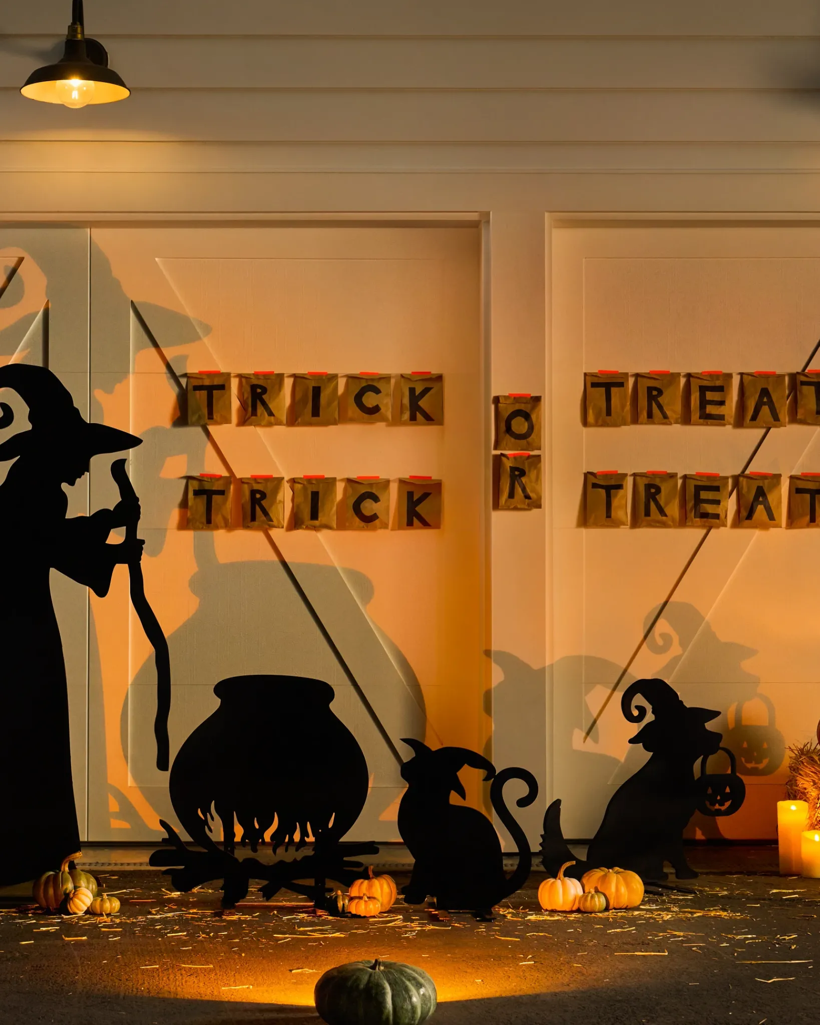 Clearance Outdoor Illuminated Halloween Silhouettes Outdoor Safe