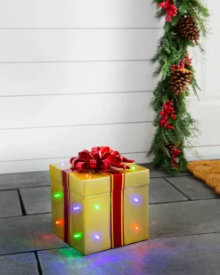 Online Outdoor Lit Stackable Christmas Gifts Yard Decorations