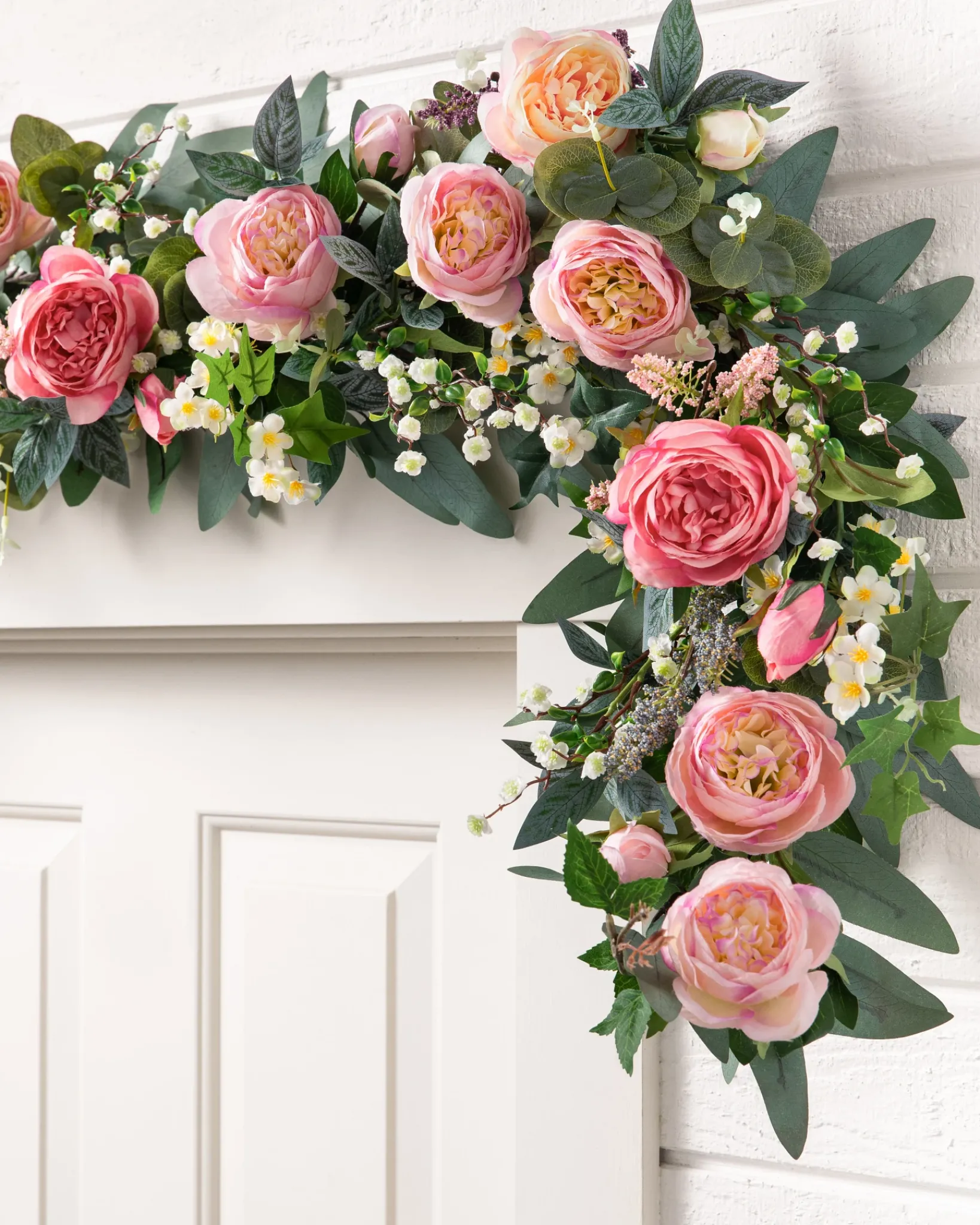 Hot Outdoor Provence Rose Foliage Wreaths|Garlands