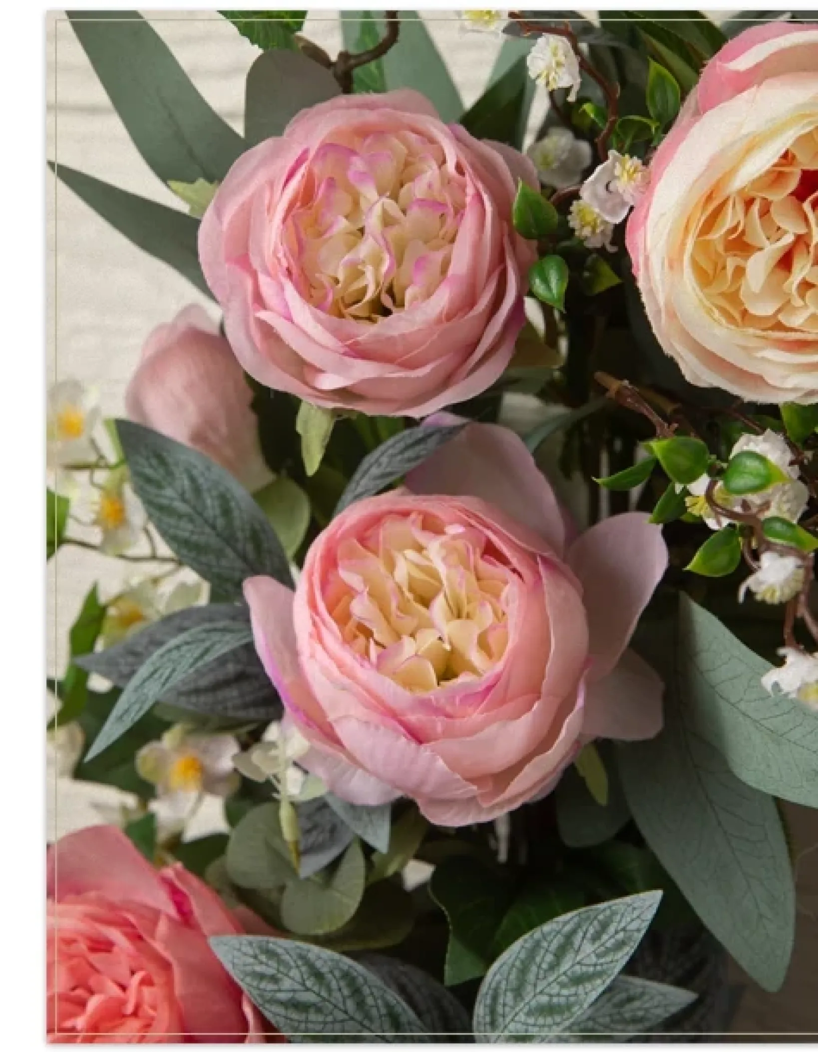 Hot Outdoor Provence Rose Foliage Wreaths|Garlands