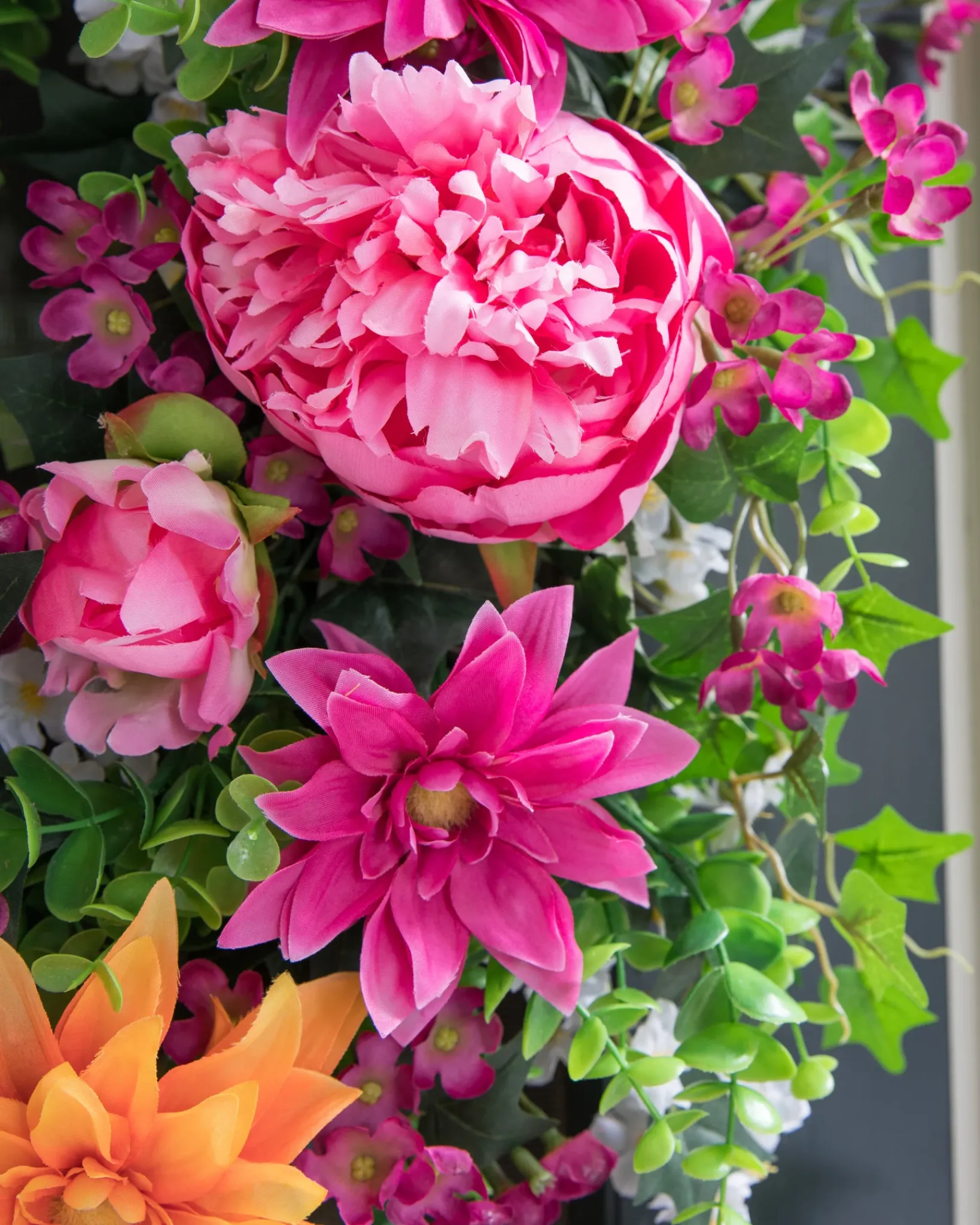 New Outdoor Radiant Peony Foliage Wreaths|Garlands
