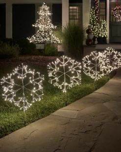 Sale Outdoor Snowflake Pathway Lights Yard Decorations|Outdoor Lights