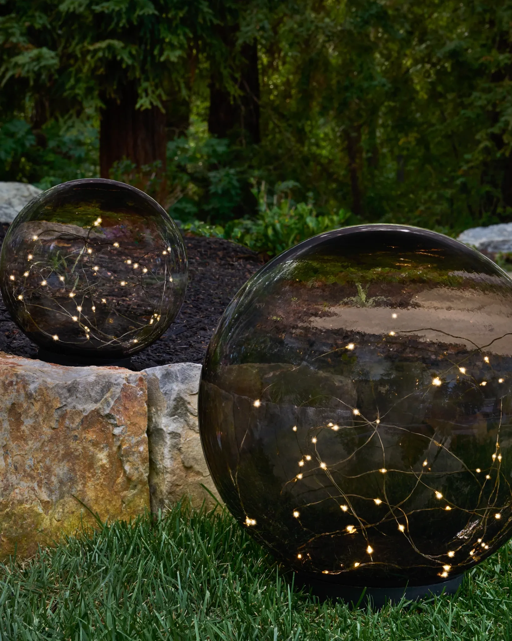 New Outdoor Solar Globe Stake Lights Decorative Accents|Outdoor Safe