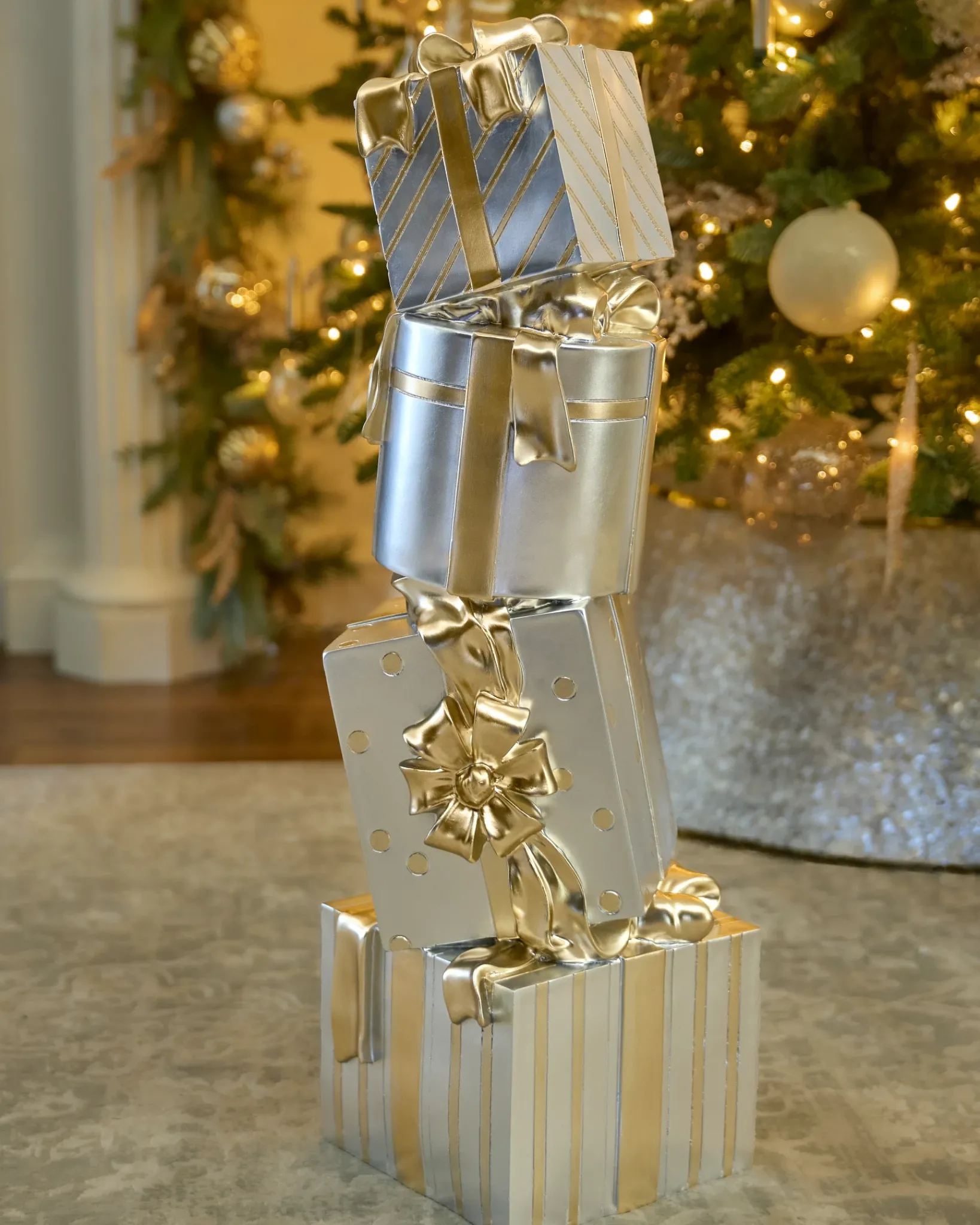 Sale Outdoor Stacked Christmas Presents Yard Decorations