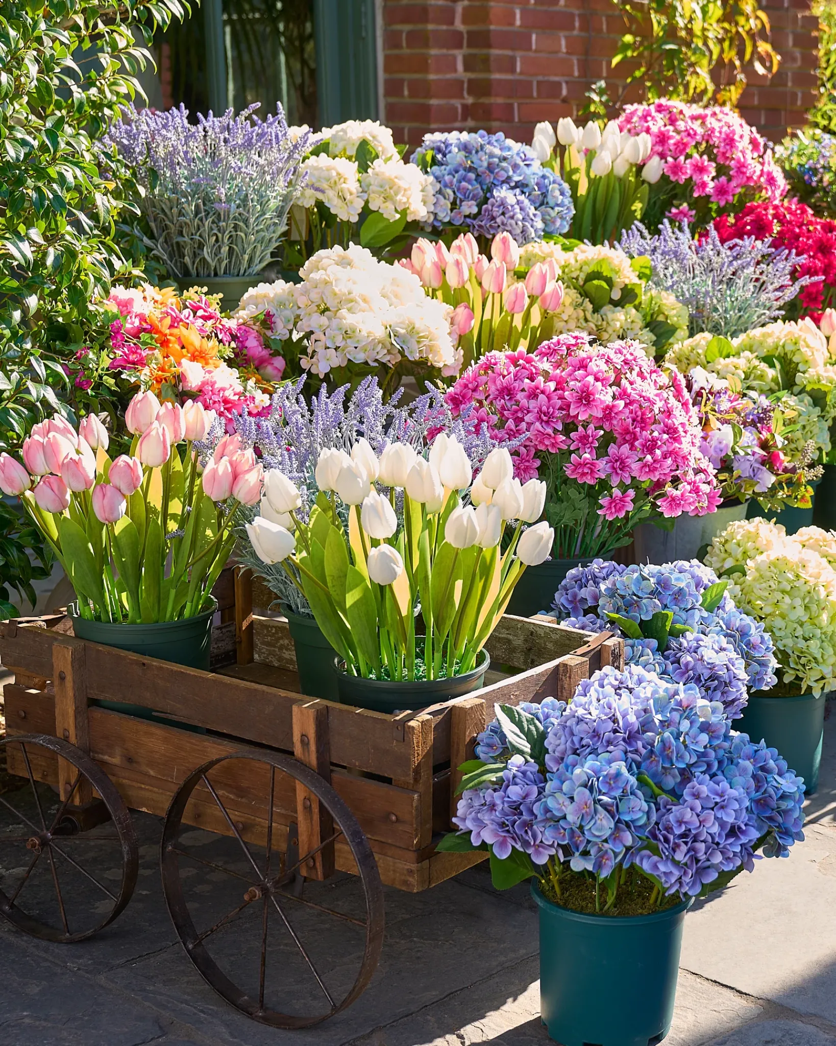New Outdoor Tulip Garden Foliage Flower Arrangements|Topiaries & Potted Flowers