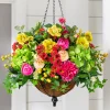 Clearance Outdoor Vivid Blooms Foliage Wreaths|Swags & Hanging Baskets