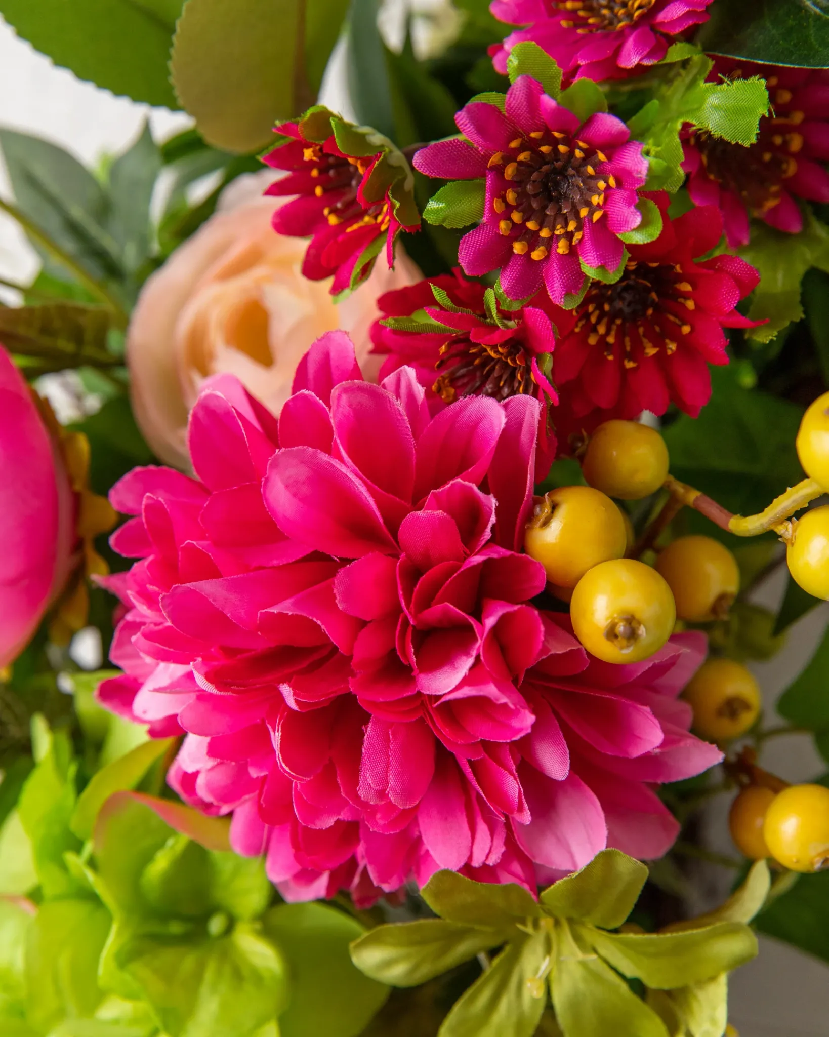 Clearance Outdoor Vivid Blooms Foliage Wreaths|Swags & Hanging Baskets