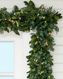 Outdoor White Berry Cypress Foliage 18 - 24 Inch|Pre-Lit